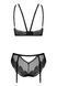 Комплект Obsessive Allastia 2-pcs set black L/XL, регульовані бретелі, багаторівнева застібка