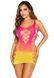Платье Leg Avenue Seamless Ombre Faux Lace Up Mini Dress One Size Sunset