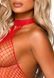 Эротический сетчатый бодистокинг Leg Avenue Racer neck bodystocking Red
