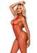 Эротический сетчатый бодистокинг Leg Avenue Racer neck bodystocking Red