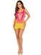 Платье Leg Avenue Seamless Ombre Faux Lace Up Mini Dress One Size Sunset