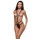 Открытое боди из стреп Passion Exclusive MEGGY S/M, black