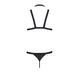 Комплект мужского белья из стреп Passion 039 SET ANDREW XXL/XXXL Black, стринги, шлейка