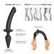 Анальна пробка з дилдо 2в1 Strap-On-Me SWITCH PLUG-IN DILDO Black S, діаметр 3,3/2,9 см