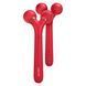 Електронний ультразвуковий ролик для обличчя GESKE Sonic Facial Roller 4в1 red