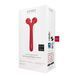 Електронний ультразвуковий ролик для обличчя GESKE Sonic Facial Roller 4в1 red
