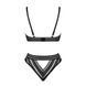 Комплект белья Obsessive Natilya 2-pcs set XS/S, black, бюстгальтер, трусики