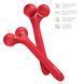 Електронний ультразвуковий ролик для обличчя GESKE Sonic Facial Roller 4в1 red