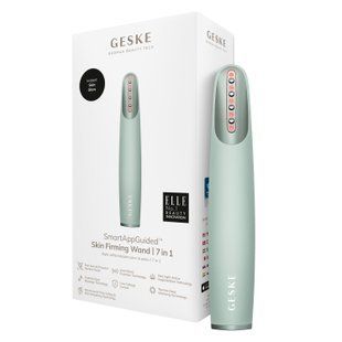 Пристрій для зміцнення і тонізації шкіри обличчя GESKE Skin Firming Wand 7в1 green