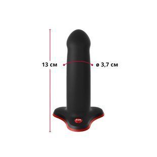 Фаллоимитатор Fun Factory AMOR, черный, длина 14,6 см, диаметр 3,7 см, изогнутый