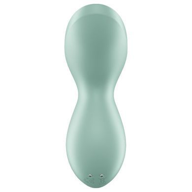 Вибратор для клитора с жемчужной стимуляцией Satisfyer Exciterrr Mint, 2 независимых мотора
