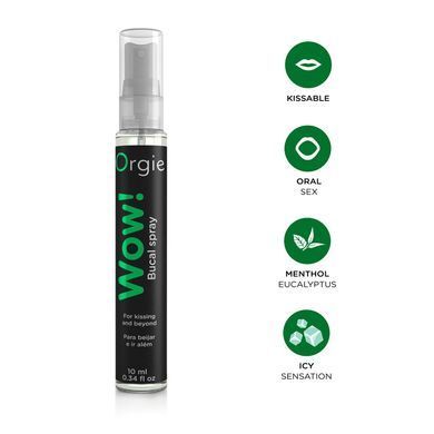Спрей для орального сексу Orgie &ndash; Wow! (10 мл) з охолоджувальним ефектом