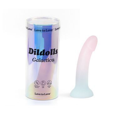 Дилдо з градієнтом та блискітками Love To Love Dildolls &mdash; Galactica, ультрам&rsquo;який