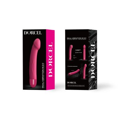 Вибратор Dorcel Real Vibration M Magenta 2.0, диам 3,7см, перезаряжаемый, для точки G