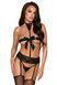 Комплект Kissable Bondage Kiss Set Black L/XL