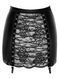 Юбка Noir Handmade F341 Powerwetlook and lace skirt - M