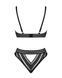 Комплект белья Obsessive Natilya 2-pcs set M/L, black, бюстгальтер, трусики