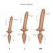 Анальная пробка с дилдо 2в1 Strap-On-Me SWITCH PLUG-IN REALISTIC DILDO Caramel S, диаметр 3,3/2,9 см