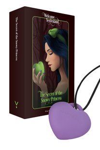 Мини-вибратор &laquo;Сердечко&raquo; FairyGasm PleasureStone violet, 9 режимов, на шнурке