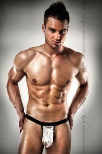 015 THONG silver L/XL - Passion