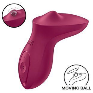 Вибратор для клитора с жемчужной стимуляцией Satisfyer Exciterrr Berry, 2 независимых мотора
