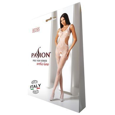 Эротический бодистокинг с рисунком Passion BS085 white