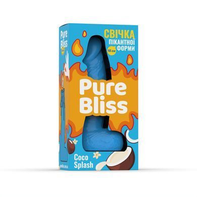 Ароматное свеча пикантной формы Pure Bliss Blue Coco Splash (Кокосовое молоко) 15 см