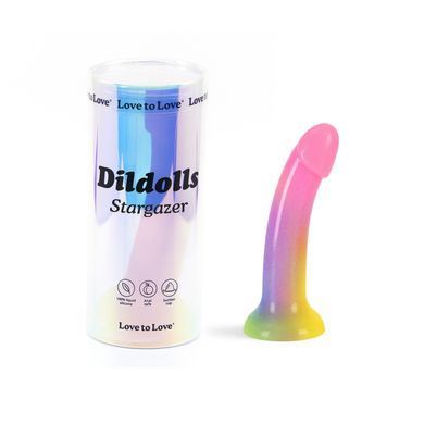 Дилдо з градієнтом та блискітками Love To Love Dildolls &mdash; Stargazer, ультрам&rsquo;який