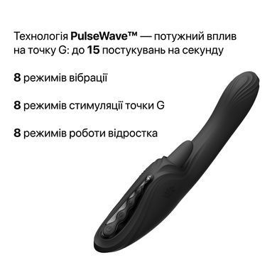 Смарт-вибратор Zalo Ares Obsidian Black, подогрев, 3 мотора, язычок для клитора, стимуляция точки G