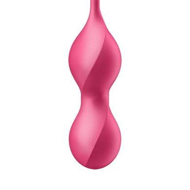 Вагинальные смарт-шарики с вибрацией Satisfyer Love Birds 2 Connect App Red, 86 г, пульт ДУ