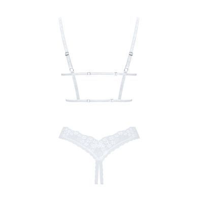 Эротический комплект Obsessive Heavenlly 2-pcs cupless set XS/S, открытая грудь, с доступом