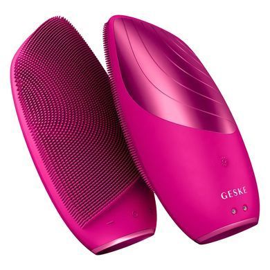 Електронна звукова термо щітка для обличчя GESKE Sonic Thermo Facial Brush 6в1 magenta
