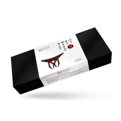 Кожаные трусы для страпона Liebe Seele Wine Red Strap on Harness, универсальный размер