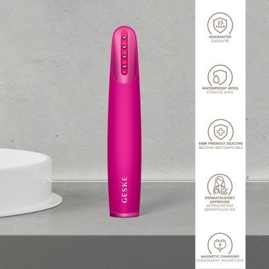 Пристрій для зміцнення і тонізації шкіри обличчя GESKE Skin Firming Wand 7в1 magenta