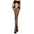 Эротические колготки Passion TIOPEN 004 3/4 (fishnet 40 den), black, имитация чулок и пояса