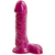 Фаллоимитатор Doc Johnson Radiant Gems 7 Inch Ballsy Fuchsia, диаметр 4,3см, антибактериальный ПВХ
