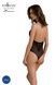 Боді Passion DROSERA BODY black, S/M, високі вирізи, верх на зав&rsquo;язках