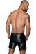 Мужские шорты с мокрым эффектом Noir Handmade H061 Powerwetlook shorts, 3XL