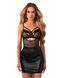 Сорочка Obsessive Dominna chemise & thong L/XL
