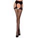 Эротические колготки Passion TIOPEN 004 3/4 (fishnet 40 den), black, имитация чулок и пояса