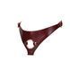 Кожаные трусы для страпона Liebe Seele Wine Red Strap on Harness, универсальный размер