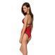 Полупрозрачное боди с кружевом Passion PEONIA BODY S/M red