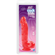 Фалоімітатор Doc Johnson Jelly Jewels Cock&Balls Red, діаметр 3,6 см, антибактеріальний ПВХ