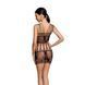 Бодистокинг мини-платье с бабочками Passion BS090 One Size black