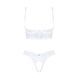 Эротический комплект Obsessive Heavenlly 2-pcs cupless set XS/S, открытая грудь, с доступом