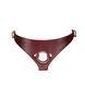 Кожаные трусы для страпона Liebe Seele Wine Red Strap on Harness, универсальный размер