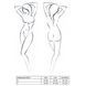 Ажурное боди Passion AZALIA BODY L/XL, black