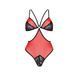 Полупрозрачное боди с кружевом Passion PEONIA BODY S/M red