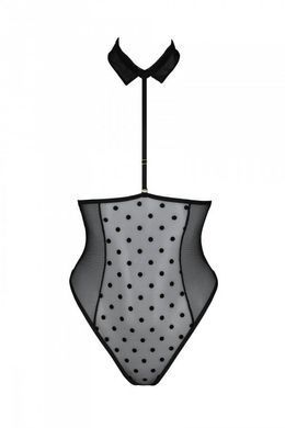 Эротическое боди Passion TRISHA BODY, XXL/XXXL, black, с открытыми чашками