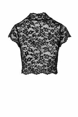 Топ Noir Handmade F303 Essence lace top with high collar - XXL
